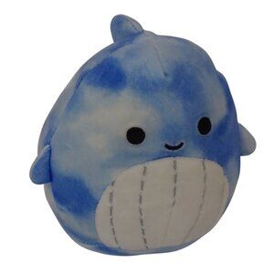 Squishmallows Samir Blue Whale Tie-Dye Plush Stuffed Animal Toy 5 Inch Soft